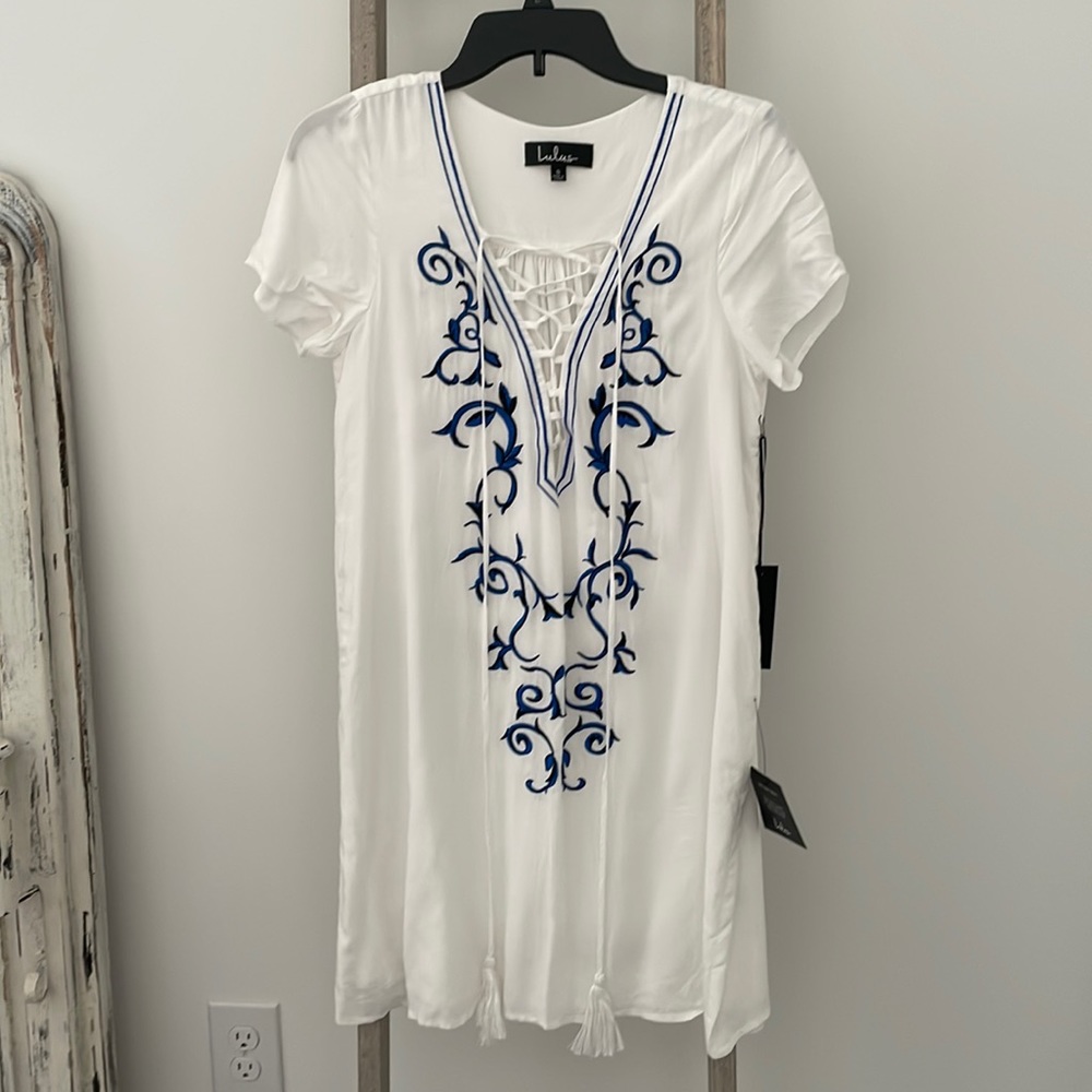 NWT Lulu’s Mediterranean Dress (small)